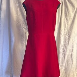 Chaps red crepe sleeveless dress